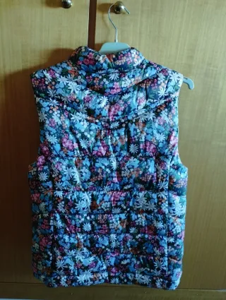 Chaleco floral multicolor, mucho + bonito n fisico
