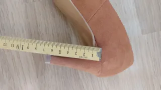 Zapatos Salón Pico Cuple T.36 Visón/Cuero