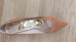 Zapatos Salón Pico Cuple T.36 Visón/Cuero