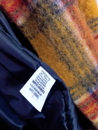 Abrigo poncho lana multicolor talla 42/44