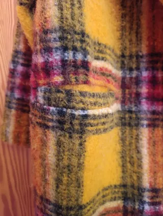 Abrigo poncho lana multicolor talla 42/44