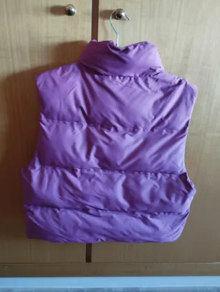 Chaleco acolchado burdeos/morado talla S