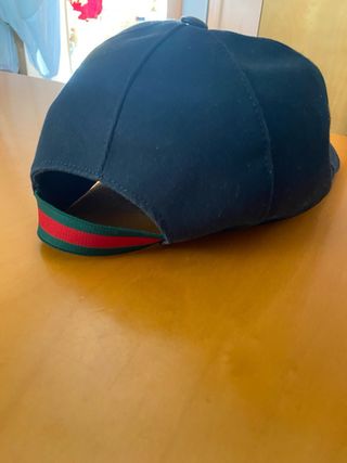 Gorra Gucci Negra con Logo Verde