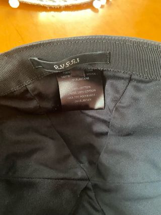 Gorra Gucci Negra con Logo Verde