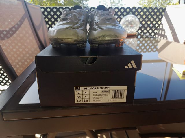 Botas Fútbol Adidas Predator Blancas 38 2/3