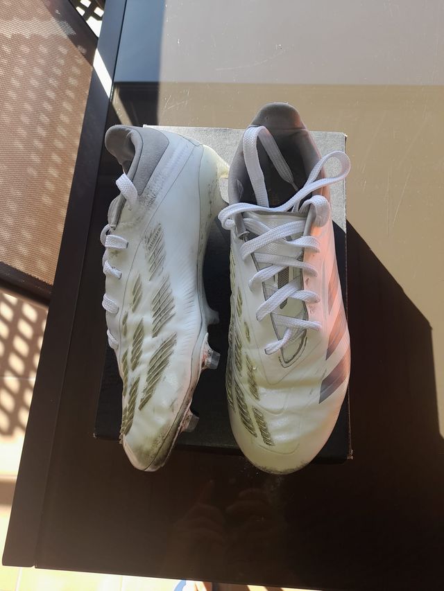 Botas Fútbol Adidas Predator Blancas 38 2/3