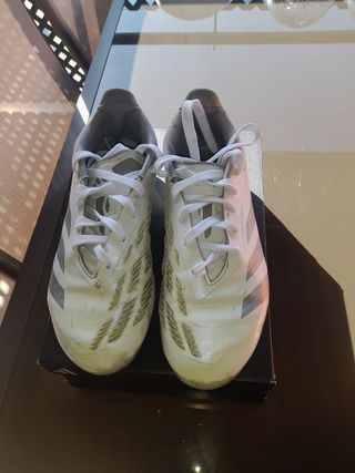 Botas Fútbol Adidas Predator Blancas 38 2/3