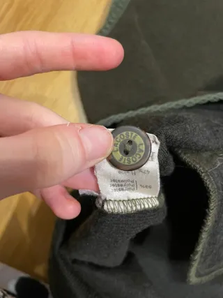 Chaleco Lacoste Marrón Verde Talla L botones
