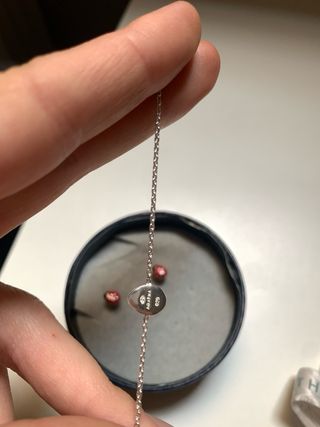 pendientes y pulsera mariquita de plata