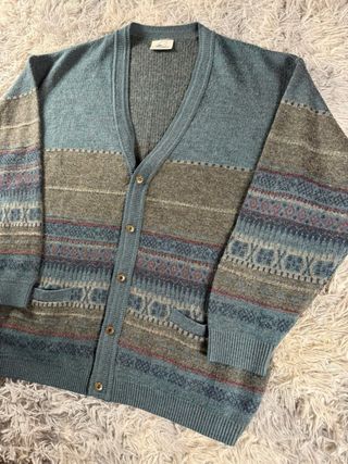 Cardigan Vintage Fantasie Lana XL