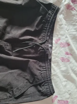 Pantalón cargo denim negro