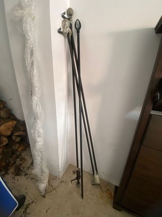 Barras de cortina metálicas y plásticas