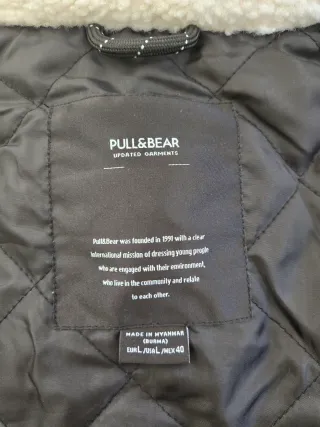 Chaqueta cuadros forrada talla L