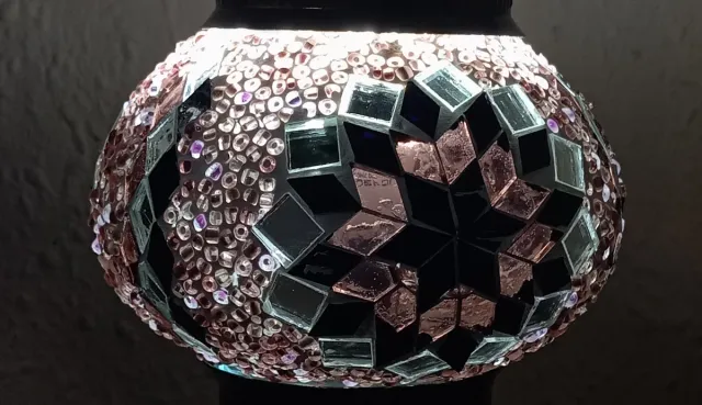 Túlip de cristal para lâmpada turca