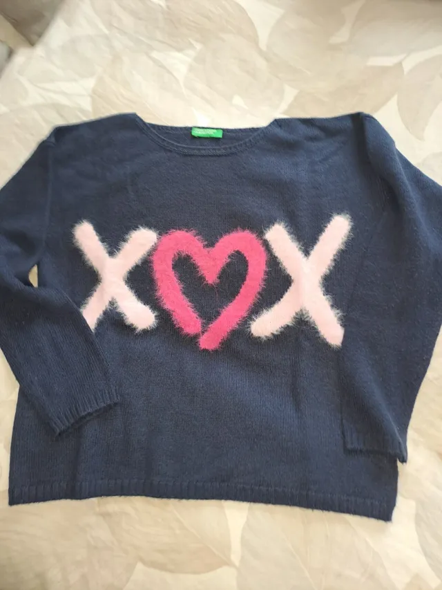 Jersey niña Benetton azul