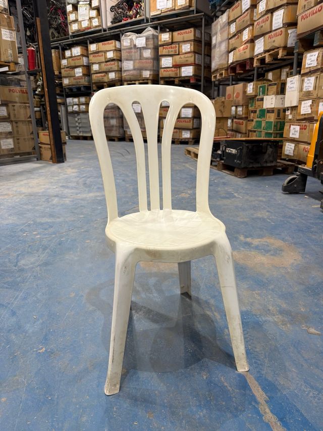 Pack 5 Sillas Resol Blancas Plástico