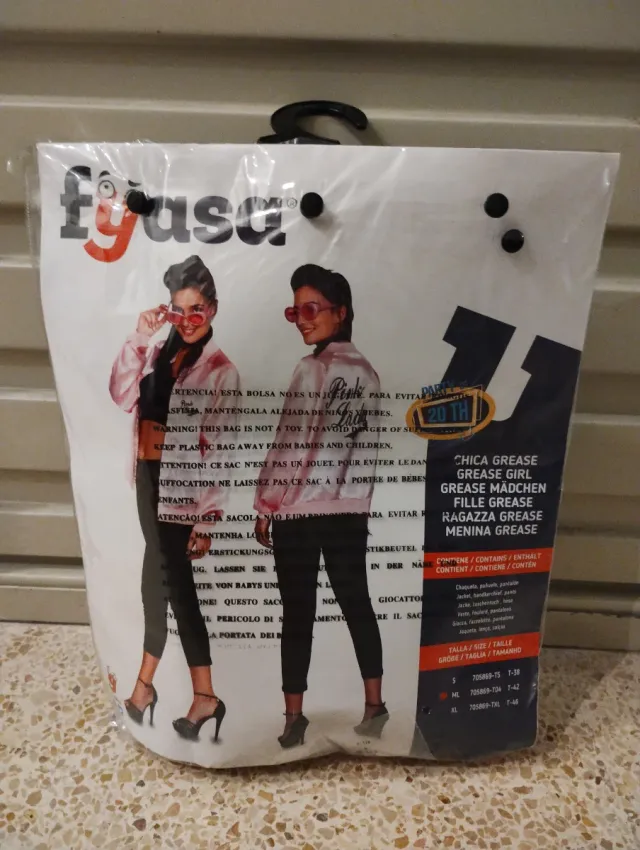 Disfraz Chica Grease Talla S