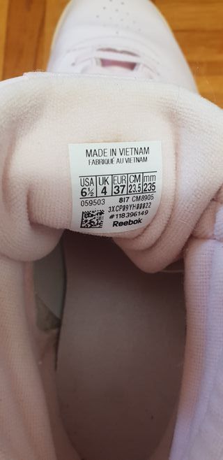 Bambas Reebok Mujer Rosa Talla 37