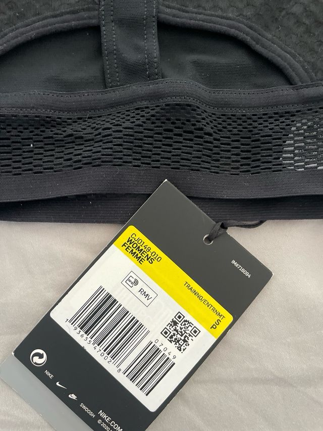 Reggiseno sportivo NIKE nero