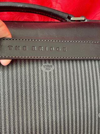 Borsa The Bridge Pelle Nera/Grigia Cartella Lavoro