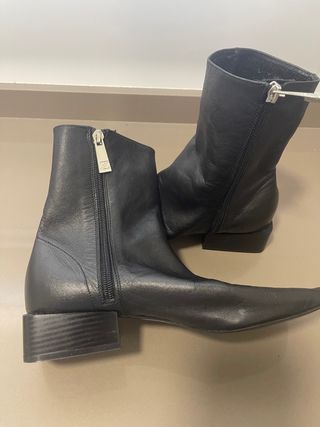 Botines Zara Piel Talla 38 Nuevos