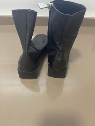 Botines Zara Piel Talla 38 Nuevos