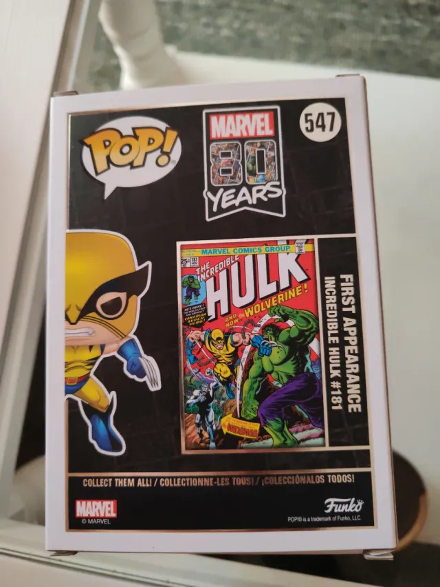 Funko Pop Lobezno 547 Marvel 80 Años