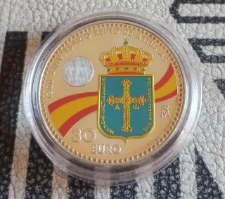Moneda 30 Euro Reino de Asturias. No hago envíos