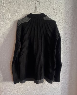 Maglione uomo vintage vera pelle
