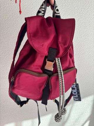 Mochila Bimba y Lola burdeos y dorada