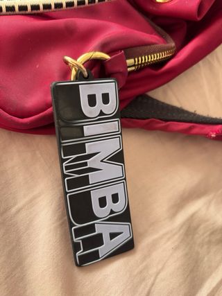 Mochila Bimba y Lola burdeos y dorada