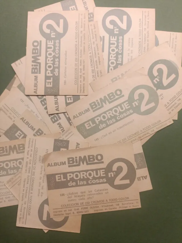 Lote 29 cromos el porque de las cosas 2