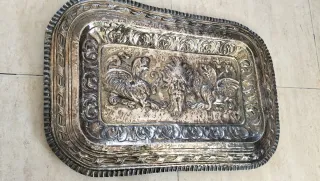 Bandeja Plata de Ley Siglo XVIII