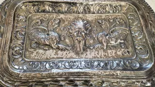 Bandeja Plata de Ley Siglo XVIII