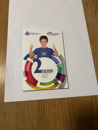 Moneda 2€ Conmemorativa San Marino 2012