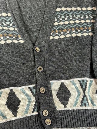 Cardigan Iceland Grigio Multicolore Taglia XL