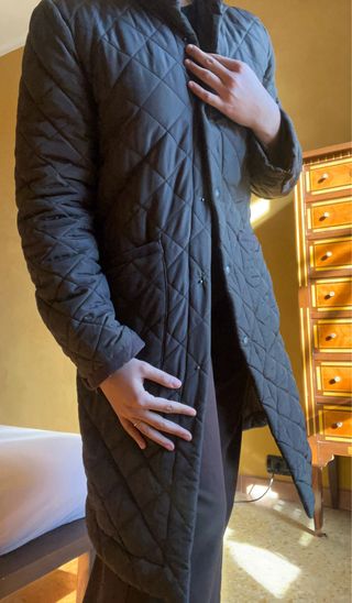 Max&Co. Cappotto Lungo Trapuntato verde oliva, M