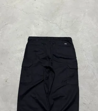 Pantaloni Cargo vintage cintas uomo neri tg 36