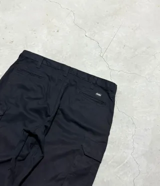 Pantaloni Cargo vintage cintas uomo neri tg 36