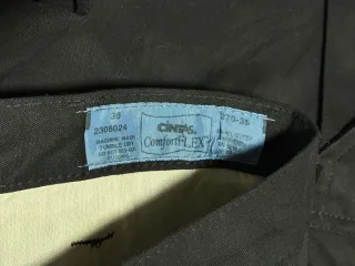 Pantaloni Cargo vintage cintas uomo neri tg 36