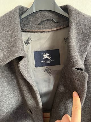 abrigo Burberry en lana y cachemira