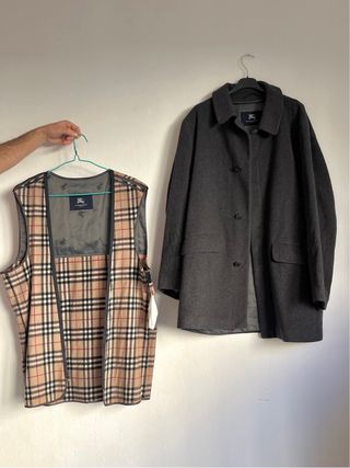 abrigo Burberry en lana y cachemira