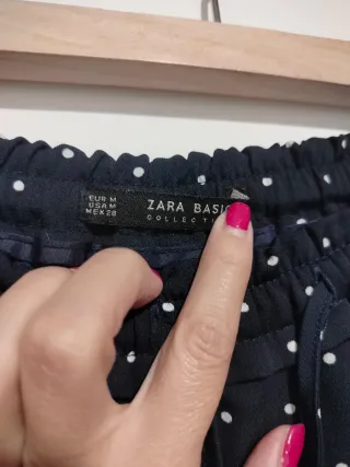 Pantalón fluido Zara lunares