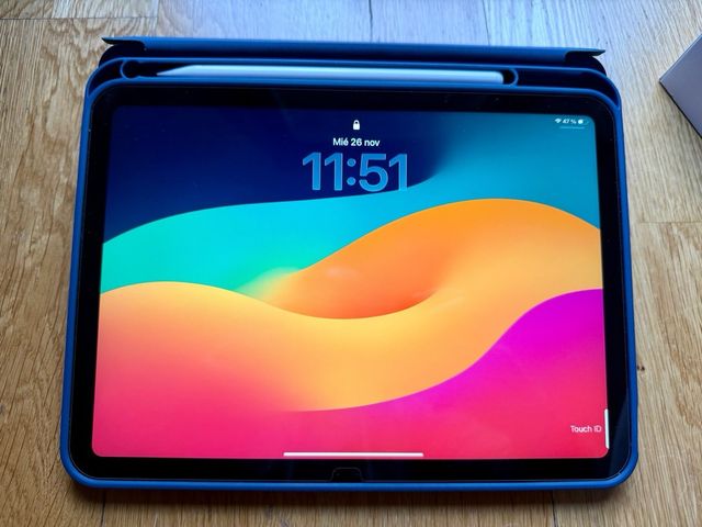 iPad 10 Azul + Funda + Pen *IMPECABLE*