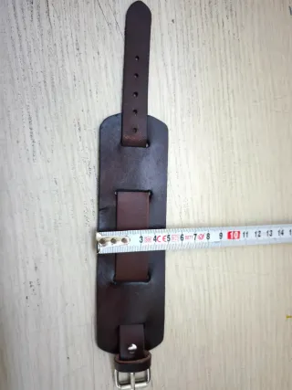 Bracciale in pelle marrone