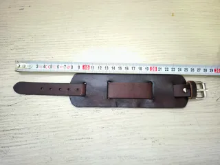 Bracciale in pelle marrone