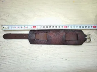 Bracciale in pelle marrone