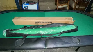 Stock maletines tapetes mesas barajas poker