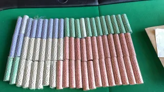 Stock maletines tapetes mesas barajas poker