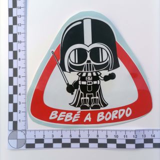Pegatina bebé a bordo Darth Vader